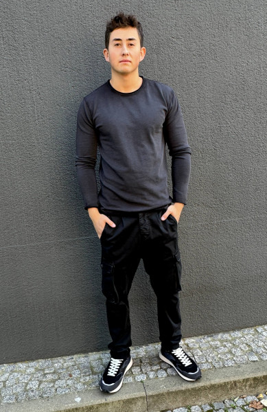Man Sweater Washed Nero