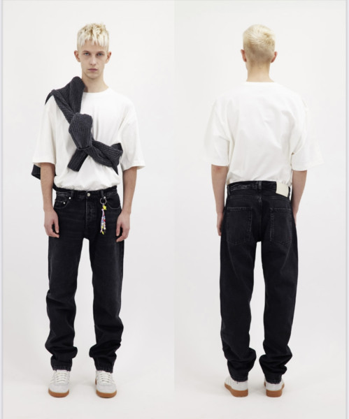 Kanye Baggy Jeans Graphite Black