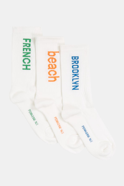 Socks 3-pack beach Brooklyn French