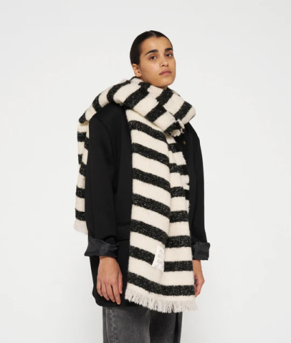 Vorschau: Scarf Stripes ecru/black Vorschau: Scarf Stripes ecru/black
