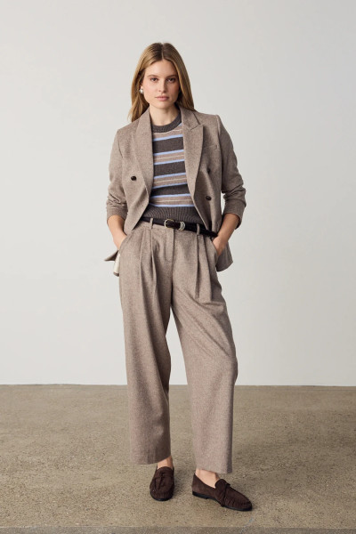 Hose Barrel Taupe Melange
