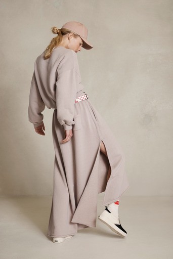 Fleece Midi Skirt Mauve