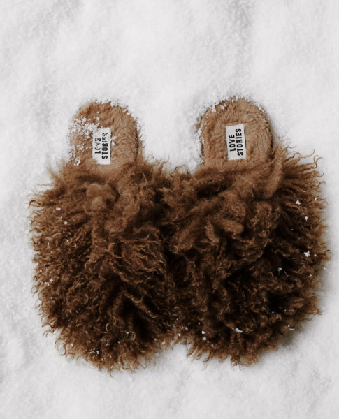 Slipper Hausschuhe brown