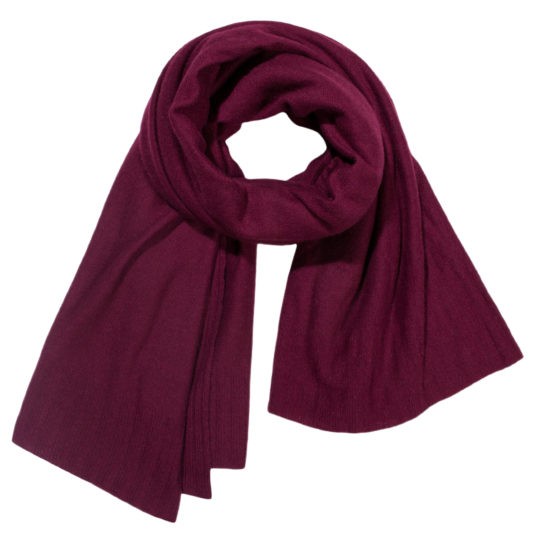 Hot Cashmere Scarf Wine 110x150
