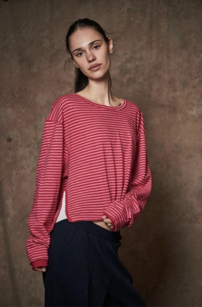 Langarmshirt Wewak jalapeno red + pink lemonade
