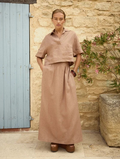 Vivienne Leinenrock Moka