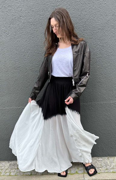 Long Skirt black/ombre