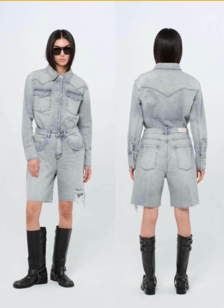 LEA Denim Short grey