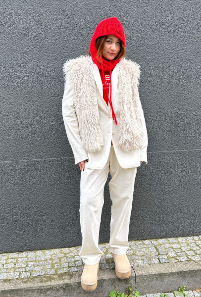 Waistcoat Fake Fur naturel