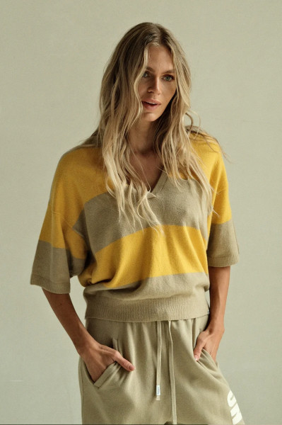 Jumper Stripe Pepper/Bamboo