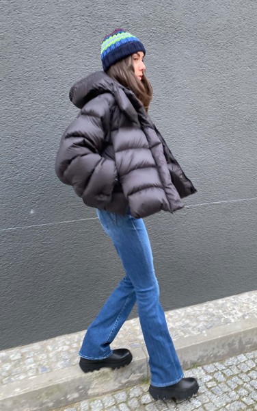 Puffer Daunenjacke Black