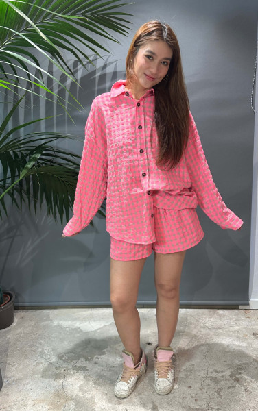 Shirt California pink/beige