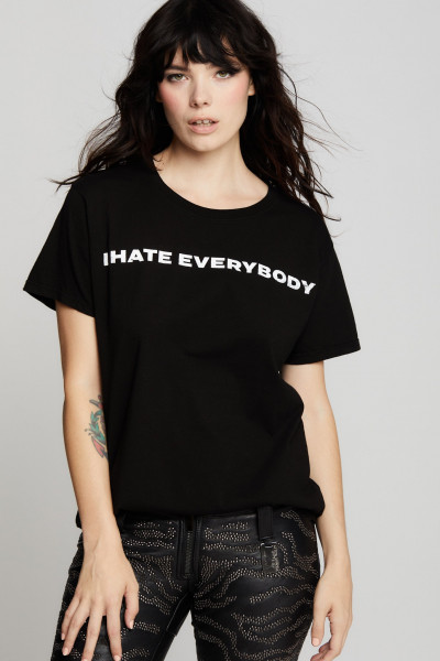 I Hate Everybody Tee Black