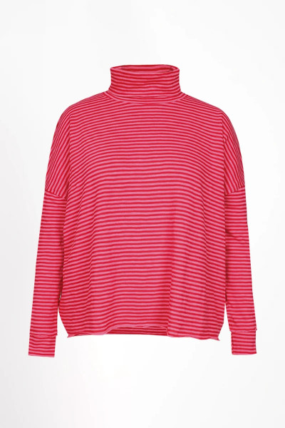 Langarmshirt Kimbe jalapeno red + pink lemonade