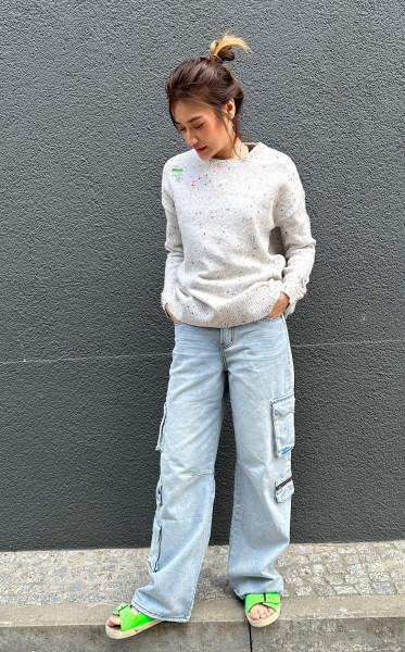 Distressed Fisherman Knit Sweater