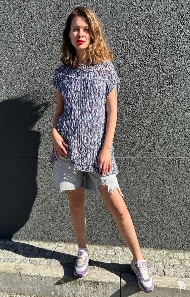 Boat Neck Top Multicolor