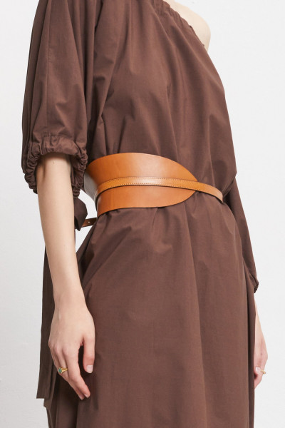 Asymmetrischer Ledergürtel Foglia