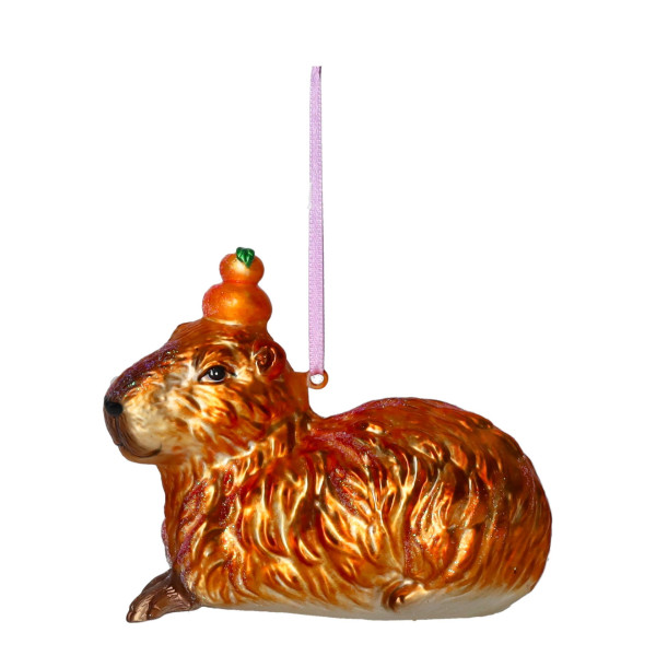Hänger Capybara liegend braun