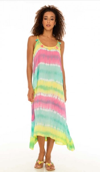 Dress Rainbow yellow/mint/pink