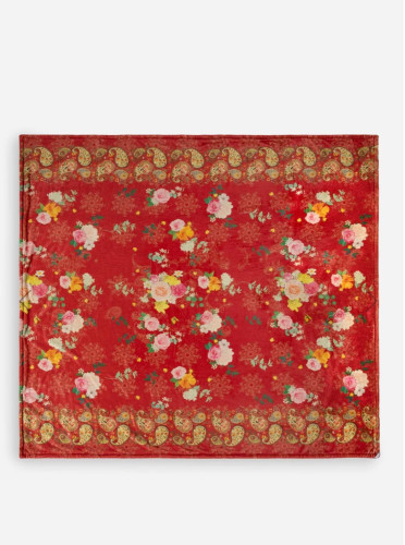 Vorschau: Clara Embroidered Velvet Cozy Blanket Multi Vorschau: Clara Embroidered Velvet Cozy Blanket Multi