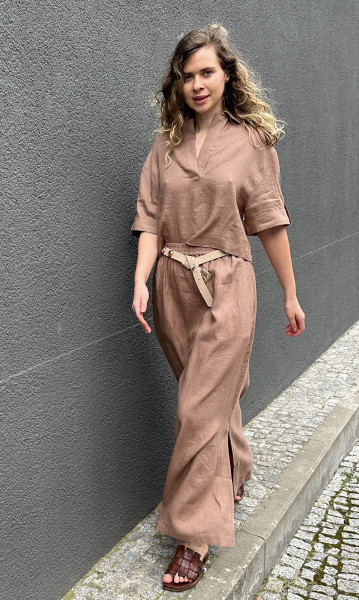 Vivienne Leinenrock Moka
