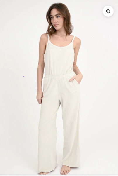 Velvet Jumpsuit Rye stone