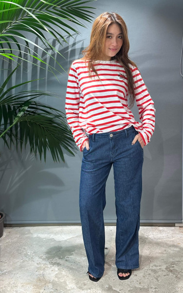 Longsleeve Stripe Print white-tomato