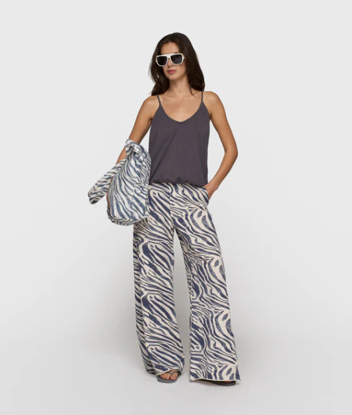 Wide Jogger Zebra light vanilla