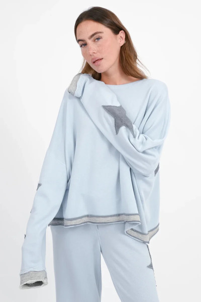 Sweatshirt Stern Patches Hopewell blue ice