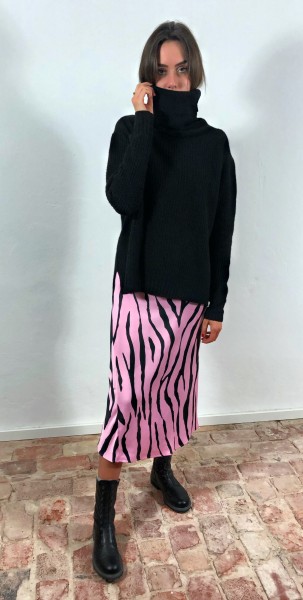 Claire Skirt Zebra Black/Pink