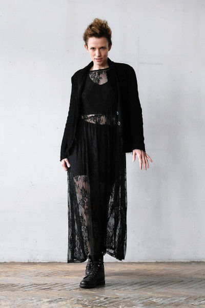Abito in Pizzo Nero Lacedress black