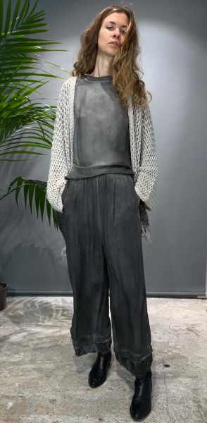 Pantalone Palazzo Tinto grey Storm