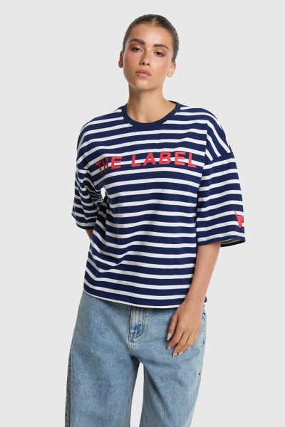 Stripe T-Shirt navy