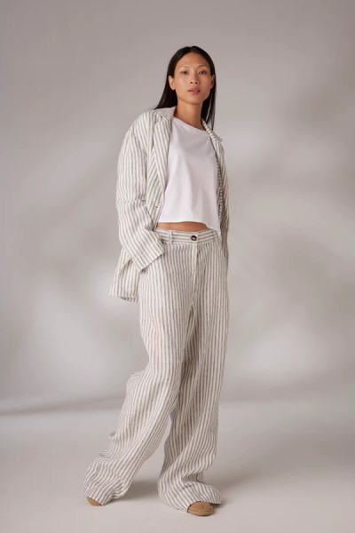 Jacket Yota Stripe caramel