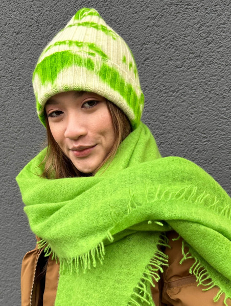 Cashmerebeanie Batic Neon Green / Icebear