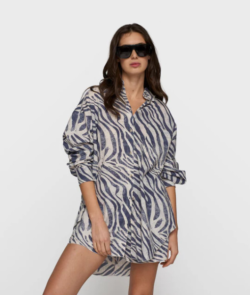 Blouse Zebra Voile light vanilla