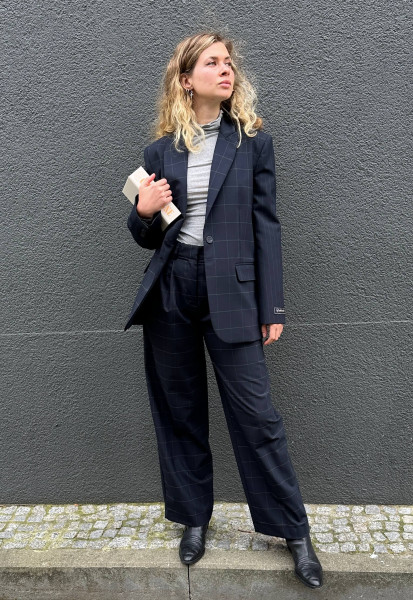 Blazer Patchwork Karo Muster