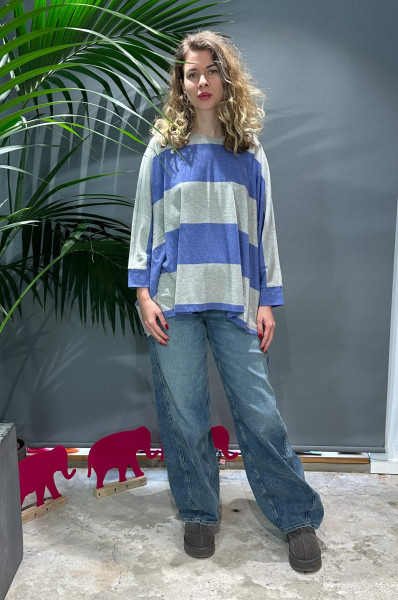 Stripe T-Shirt Birney iris blue