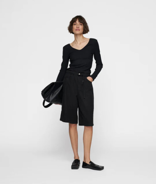 Paperbag Bermuda black