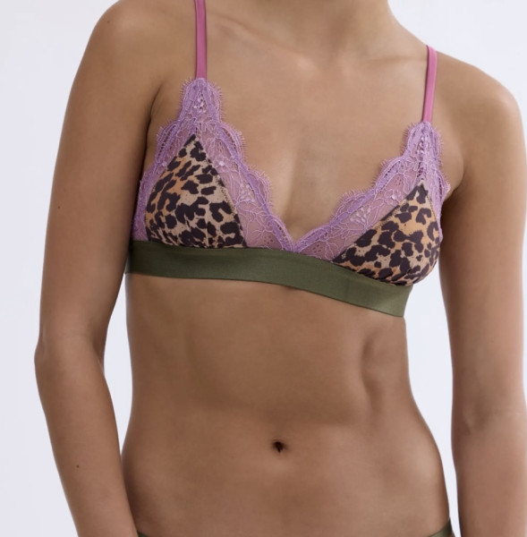 Unpadded Bralette Leopard