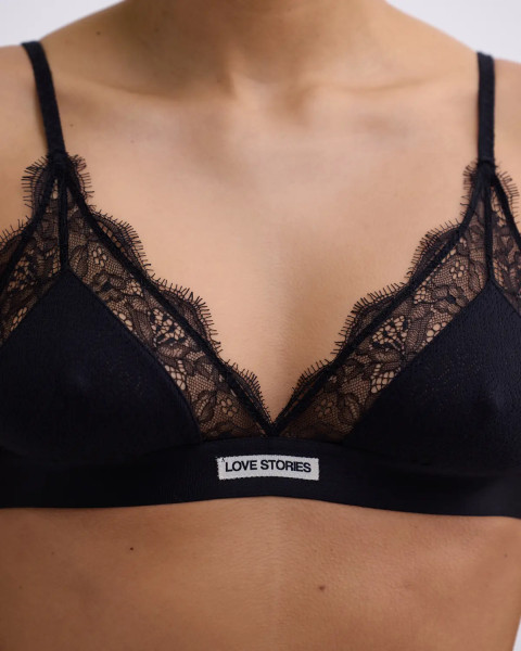 Love Lace Unpadded Bralette black