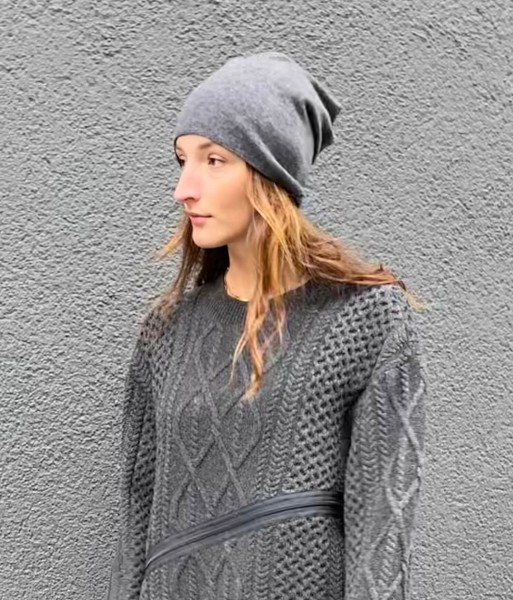 Bonnet Snood Charcoal Fume