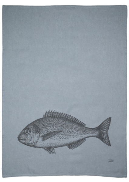 Geschirrtuch Halbleinen Fisch