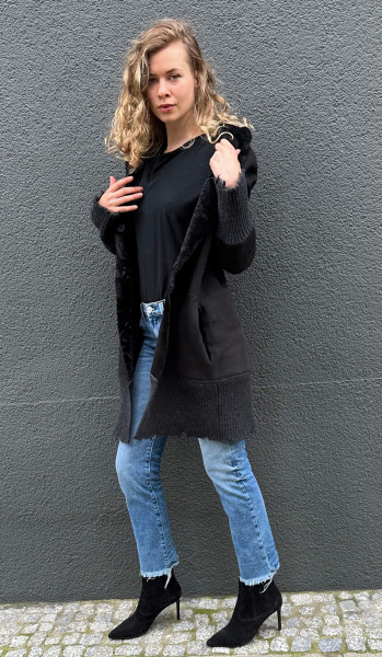 Woman Dark Eagle Lamb Leather Jacket