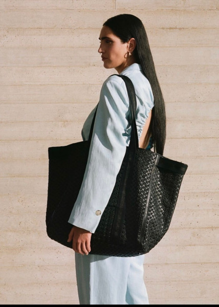 Oversized East West Tote Myllow heritage black