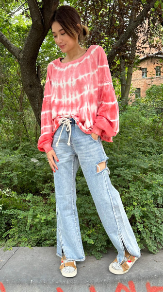 Oversize Sweatshirt tie dye