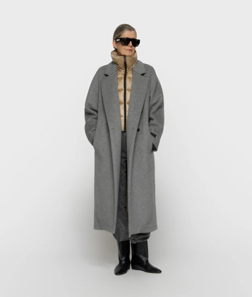 Wollmantel The Chic grey melee