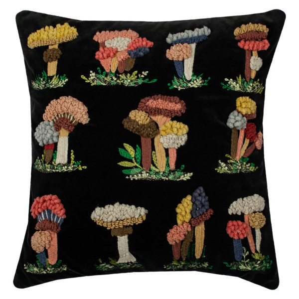 Mushrooms Kissenhülle coral 45x45