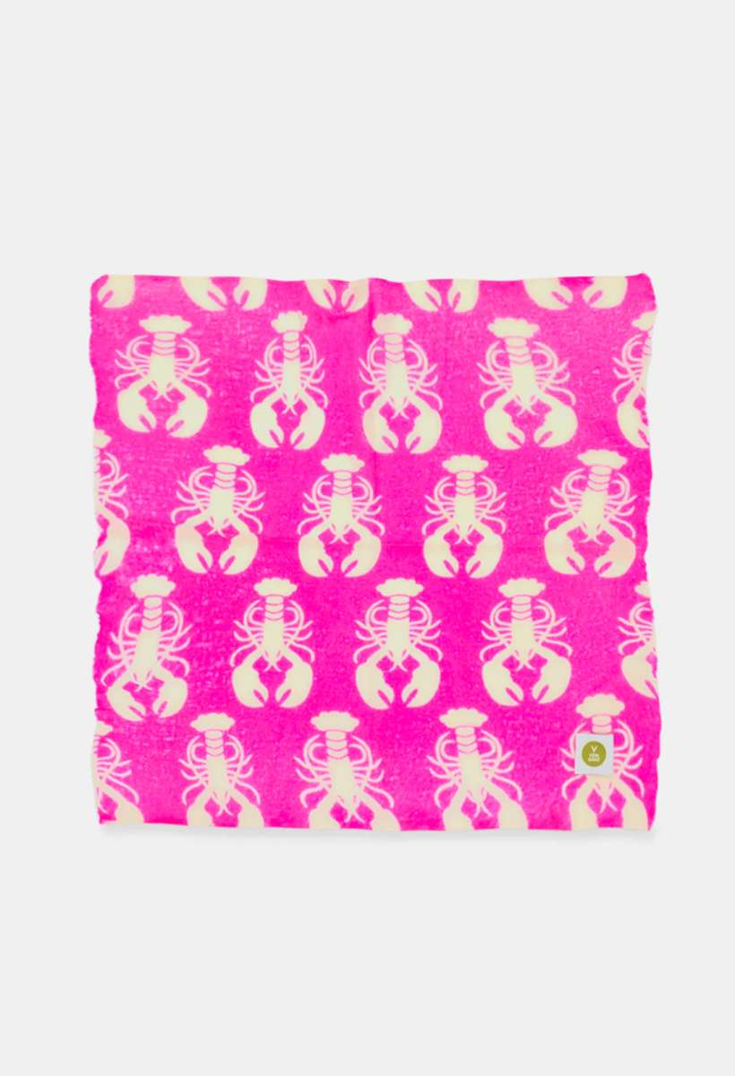 Bandana Lobster Sugar Plum/ White