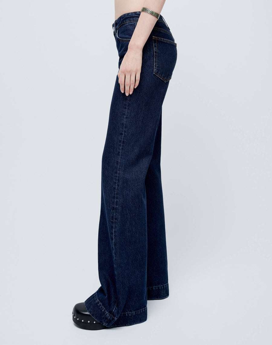 70s Low Rise Bell Bottom Heritage Rinse | skull&bunny